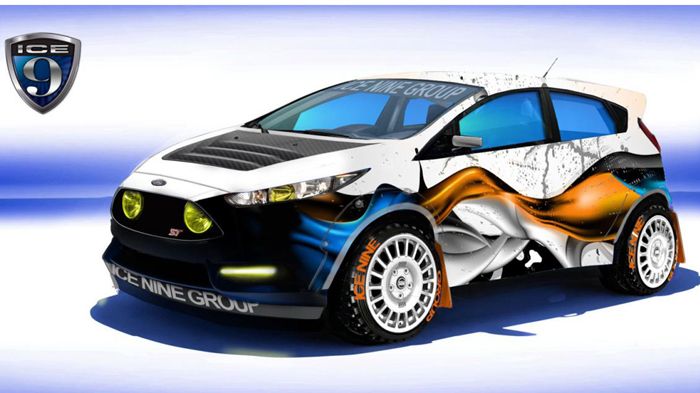 Το αγωνιστικό «Ice Nine Group s Fiesta ST» διαθέτει καπό από ανθρακόνημα, «διογκωμένα» φτερά και μια μεγάλη πτέρυγα στο πίσω μέρος, ενώ «κάθεται» σε 1