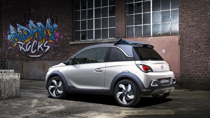 Η κάμπριο έκδοση του Opel ADAM, θα βασίζεται στο πρωτότυπο Opel ADAM Rocks (φωτογραφία) και θα εφοδιάζεται με ηλεκτρική-υφασμάτινη οροφή.