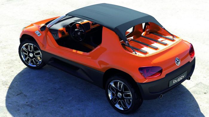 Στο μήκους περίπου 3,5 μ. VW Buggy Up! έχει προβλεφθεί να υπάρχει και μια υφασμάτινη κουκούλα, η οποία θα προστατεύει τους επιβάτες από μια πιθανή βρο