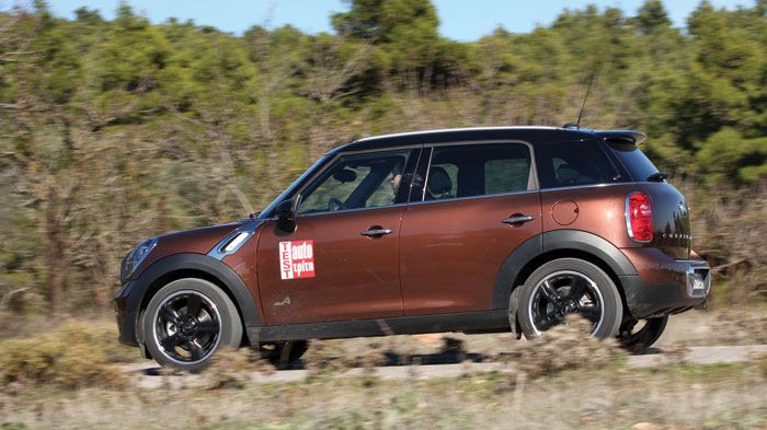 Στο δρόμο το Mini Cooper Countryman ALL4 είναι σταθερό και με ιδιαίτερα υψηλά περιθώρια πρόσφυσης.