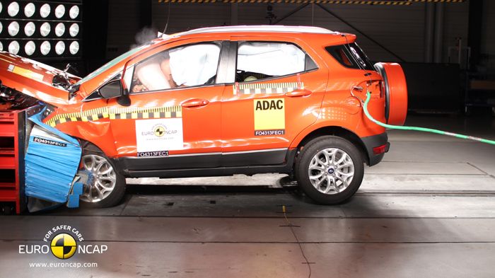 4άστερο και το Ford EcoSport, που τα πήγε πολύ καλά στην ασφάλεια ενηλίκων με 93%.