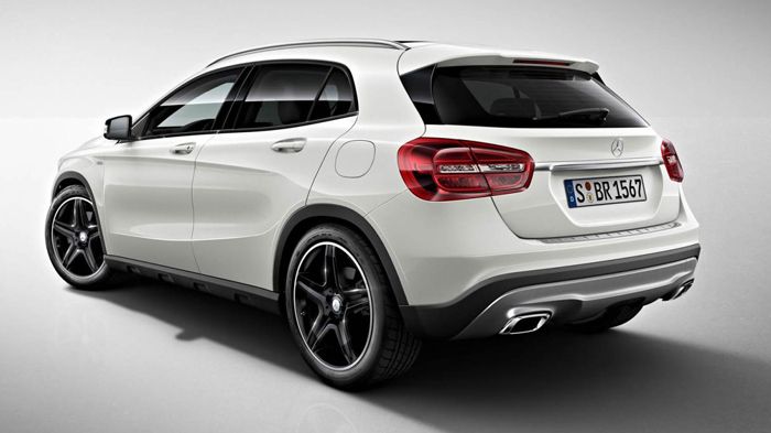 Η GLA Edition 1 θα φέρει τέσσερις αποκλειστικές εξωτερικές αποχρώσεις (λευκό, μαύρο, καφέ και γκρι) και χρωμιομένες απολήξεις εξάτμισης.