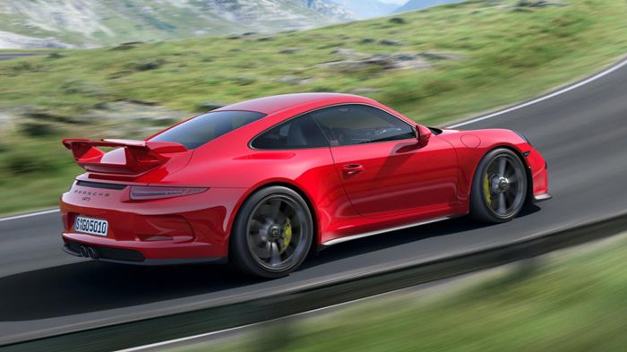 H νέα 911 GT3 θα τροφοδοτείται από έναν 3,8 λτ. 6κύλινδρο κινητήρα 475 ίππων και 438 Nm ροπής, ενώ θα πιάνει τα 0-100 σε 3,5 δλ. και θα αγγίζει την τε