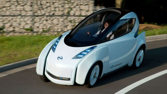 Η Nissan θέλει να δημιουργήσει κι εκείνη το ηλεκτρικό της «Twizy», αλλά με περισσότερη ευελιξία, σαν ένα σκεπαστό scooter (όπως το το εικονιζόμενο πρω