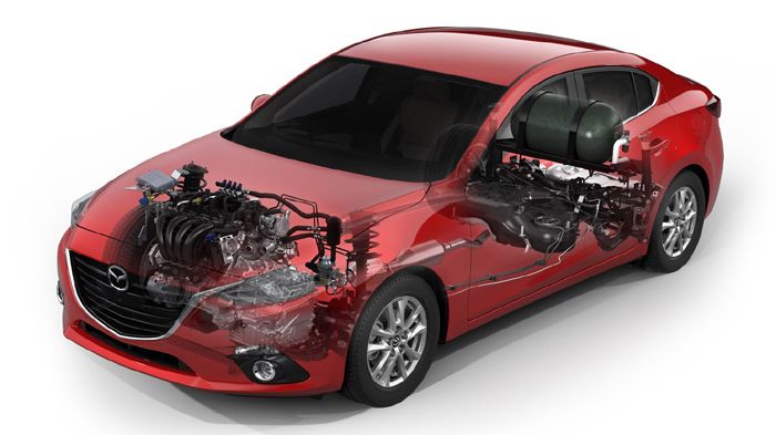 Όπως επισημαίνει η Mazda, για το Mazda3 Skyactiv-CNG θα χρειαστούν ελάχιστες αλλαγές, καθώς οι κινητήρες Skyactiv λειτουργούν με υψηλή συμπίεση ούτως 