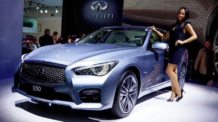 Tο Q50 έχει σκοπό να σαγηνεύσει και τους Ευρωπαίους, όμως θα πρέπει να χρησιμοποιηθεί ένας μικρότερος κινητήρας, όπως ο diesel 4κύλινδρος 2,2 λτ. των 