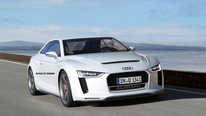 Το Audi Quattro Concept, (εδώ εικονίζεται μια πιθανή μορφή του, σύμφωνα με την αποκλειστική ηλεκτρονικά επεξεργασμένη φωτογραφία μας) θα κατασκευαστεί