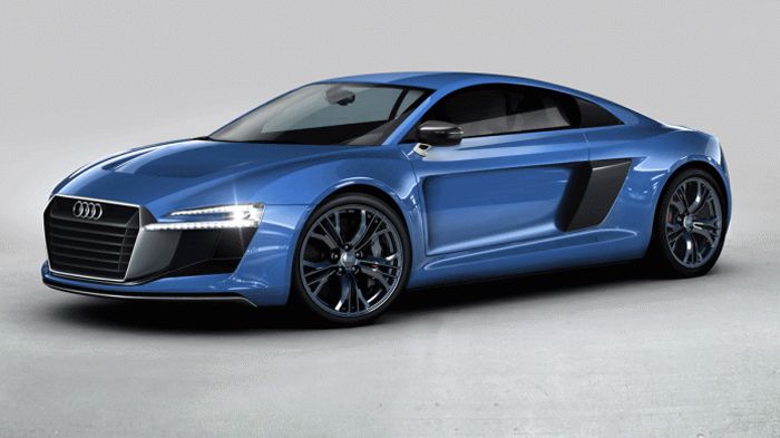 Η νέα δυναμική μάσκα του Audi R8, με τα ανανεωμένα φωτιστικά σώματα και τα ενσωματωμένα LED ημέρας θα είναι το σήμα κατατεθέν για τα καινούργια RS μον