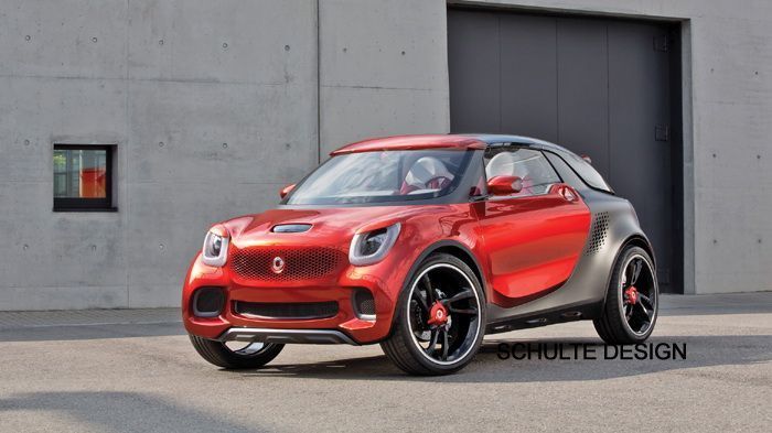 Η αποκλειστική ηλεκτρονικά επεξεργασμένη εικόνα, μάς αποκαλύπτει ότι η Mercedes σκέφτεται σοβαρά να δημιουργήσει κι ένα 4θυρο smart SUV/crossover, με 