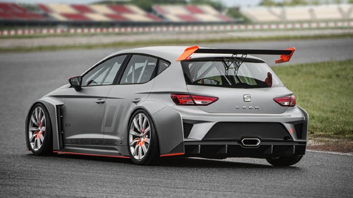 To Seat Leon Cup Racer θα διαθέτει σκληρότερες αναρτήσεις, φαρδύτερα μετατρόχια, μεγάλα φτερά, πιο «μυώδεις» θόλους των τροχών, πίσω διαχύτη και ρυθμι