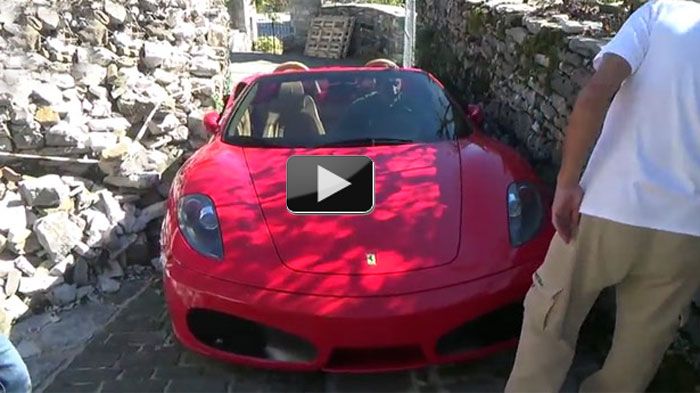 Σύμφωνα με τον ιδιοκτήτη της Ferrari F430, χρειάστηκαν 20 λεπτά για να ολοκληρώσει μόλις 200 μέτρα στα στενά σοκάκια των Ζαγοροχωριών. Τελικά το super