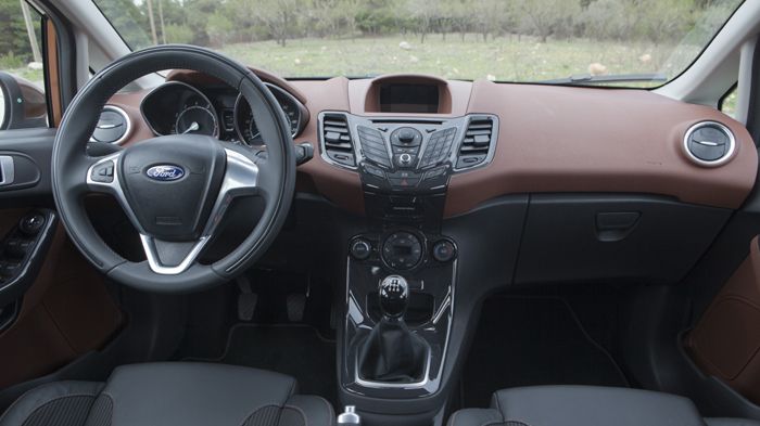 Το εσωτερικό του Fiesta είναι ποιοτικό και πρακτικό. 