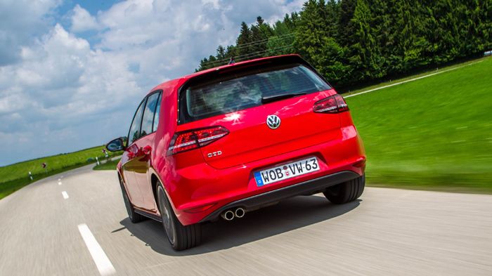 Η εμφάνιση του Golf GTD παραπέμπει στο GTI.
