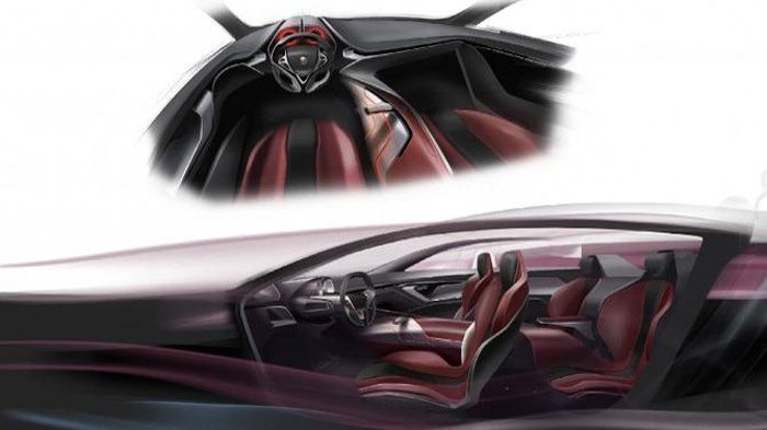 Η Alfa Romeo Gloria στα σχέδια.