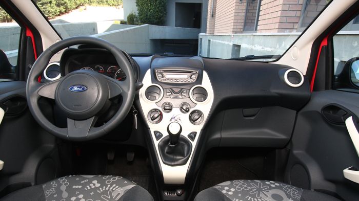 Το εσωτερικό του Ka είναι αρκετά ευχάριστο. 