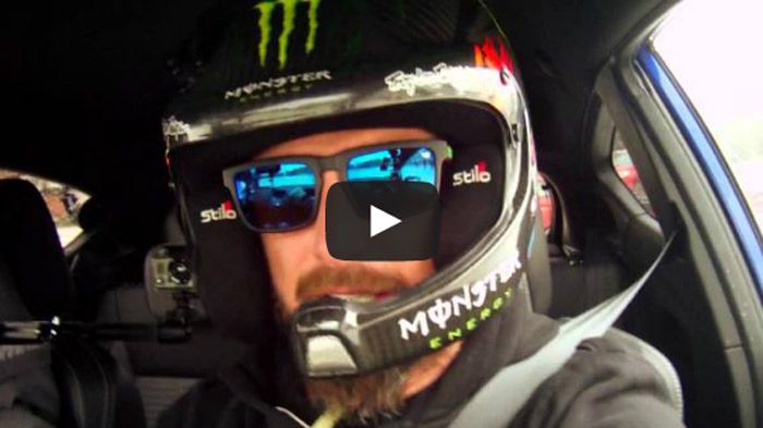 Ο Ken Block οδήγησε το Fiesta ST (1,6 EcoBoost των 182 ίππων) στους δρόμους της Βουδαπέστης.