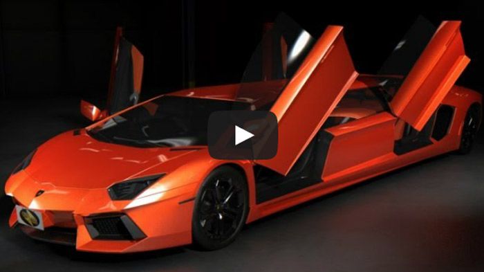 Το αξιοσημείωτο της supercar-λιμουζίνας είναι ότι και οι πίσω πόρτες ανοίγουν προς τα επάνω.