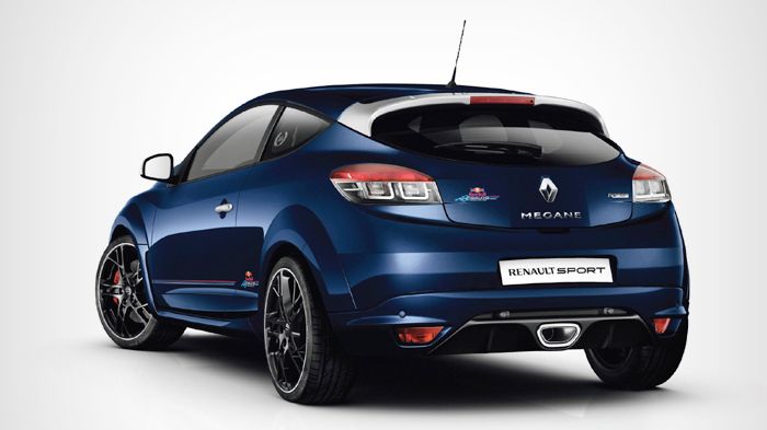 Το Megane RS Red Bull Racing RB8 ξεχωρίζει από την μπλε απόχρωση, ίδια με αυτή του μονοθέσιου της αυστριακής ομάδας.