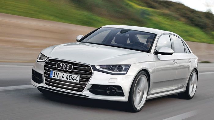 Με σχεδίαση που παραπέμπει σε αυτή του νέου Audi A6, το επόμενο A4 κερδίζει σε επιβλητικότητα και κύρος (κατασκοπευτική εικόνα).
