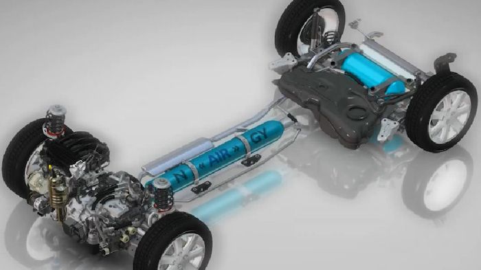 Σύμφωνα με την PSA, το Hybrid Air, εξασφαλίζει μείωση της κατανάλωσης έως 45%. 