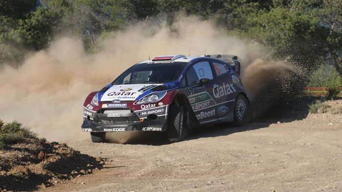Ο Evgeny Novikov με το Ford Fiesta WRC της Qatar M-Sport μπήκε δυναμικά στον αγώνα, σημειώνοντας πολύ καλούς χρόνους τόσο στην πρώτη ειδική, όσο και σ