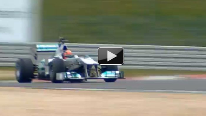 O Michael Schumacher πραγματοποίησε ένα γύρω στο Nurburgring με το περσινό μονοθέσιο της Mercedes.
