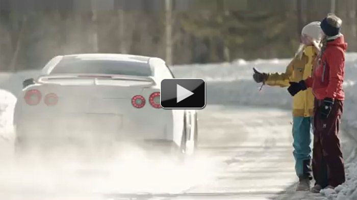 Απιαστο είναι το Nissan GT-R… μέχρι και snowmobiles ήταν διατεθειμένα να το κυνηγήσουν.