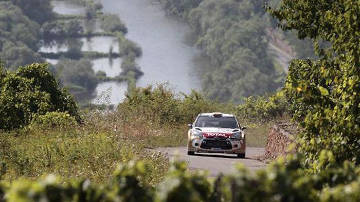 Ο Ισπανός οδήγησε το Citroen DS3 στις Ειδικές Διαδρομές της Γερμανίας, ενώ πάτησε επάνω στο λάθος του Thierry Neuville.