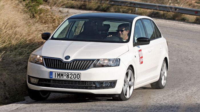 Σφιχτό όσο χρειάζεται, το Rapid Spaceback 1,6 ΤDI είναι σε θέση να διατηρεί καλό ρυθμό σε δρόμο με στροφές, αρκεί να οδηγείς «στρωτά».
