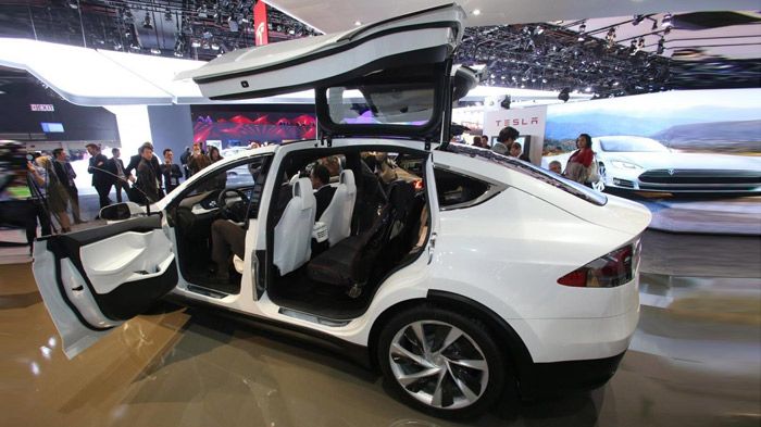 Το πρωτότυπο Model X που παρουσιάστηκε στο Σαλόνι του Ντιτρόιτ.