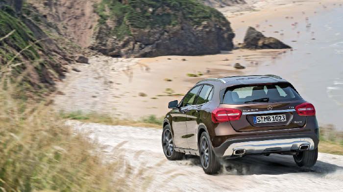 Για τη GLA, η Mercedes έχει ετοιμάσει και τετρακίνητες επιλογές με νέο Σύστημα 4Χ4 4MATIC.