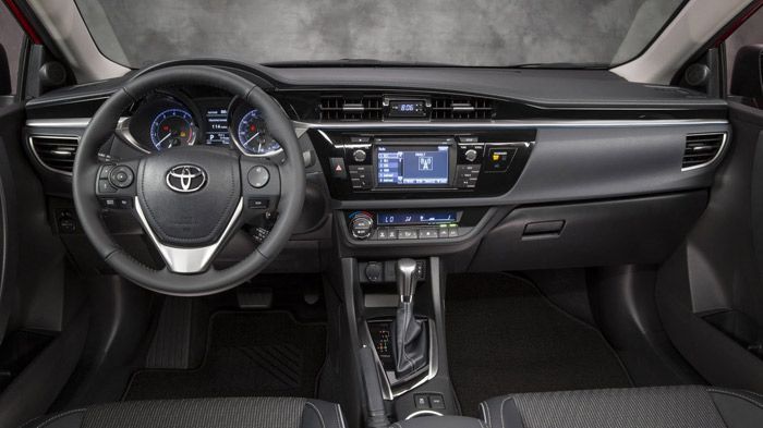 Το εσωτερικό της αμερικάνικης Toyota Corolla δε θα διαφέρει σχεδόν καθόλου από την ευρωπαϊκή εκδοχή.