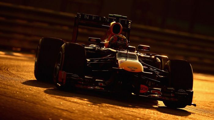 O Mark Webber δεν κατάφερε να απειλήσει καθόλου τον Vettel και αρκέστηκε στη 2η θέση...