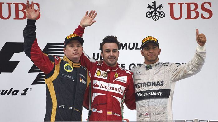 Το πόντιουμ συμπλήρωσε ο Lewis Hamilton (Mercedes).