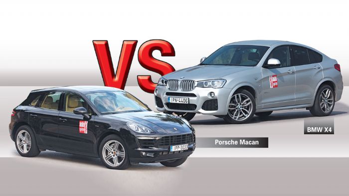 H BMW X4 στέκεται ακριβώς απέναντι από την Porsche Macan σε στυλ και σπορ χαρακτήρα, έστω και αν η μεταξύ τους διαφορά τιμής στην Ελλάδα είναι χτυπητή