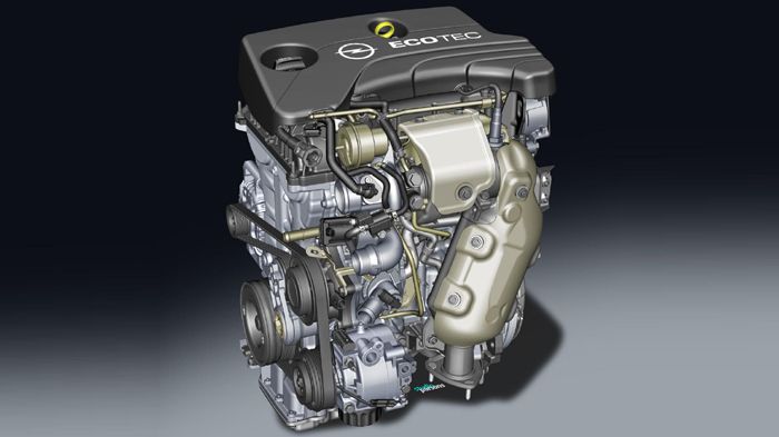 Ο 1,0 λτ. ECOTEC turbo κινητήρας με 3 κυλίνδρους έχει κατασκευαστεί εξ ολοκλήρου από αλουμίνιο, κρατώντας το επίπεδο θορύβου και κραδασμών χαμηλά, ενώ