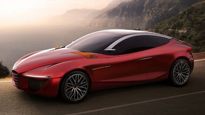 Το νέο μεσαίο μοντέλο της Alfa Romeo θα ονομάζεται Giulia και θα κάνει πιθανότατα ντεμπούτο στο Ντιτρόιτ (εικόνα το Gloria concept).