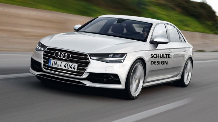 Το νέο Audi A4, που προβλέπεται να βγει στις αγορές στις αρχές του 2016, όπως μας αποκαλύπτουν και οι «κατάσκοποί» μας, θα έλθει με μια νέα και πιο δυ