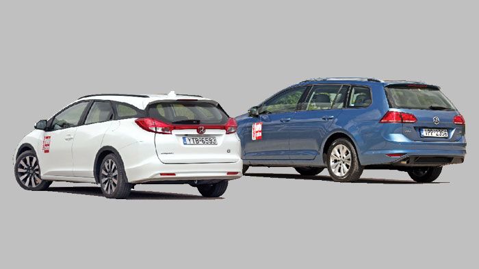 Τα Honda Civic Tourer και VW Golf Variant είναι δύο νέα μοντέλα που θα προσπαθήσουν να αλλάξουν τις αγοραστικές συνήθειες των Ελλήνων, στρέφοντάς τους