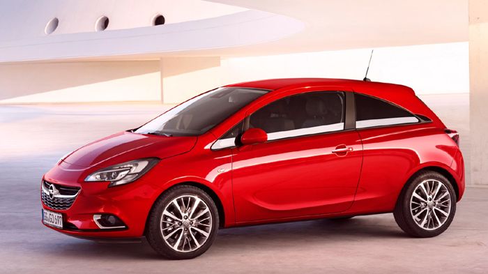 Η 3θυρη έκδοση του νέου Opel Corsa προβάλει εκ νέου ένα περισσότερο νεανικό προφίλ.