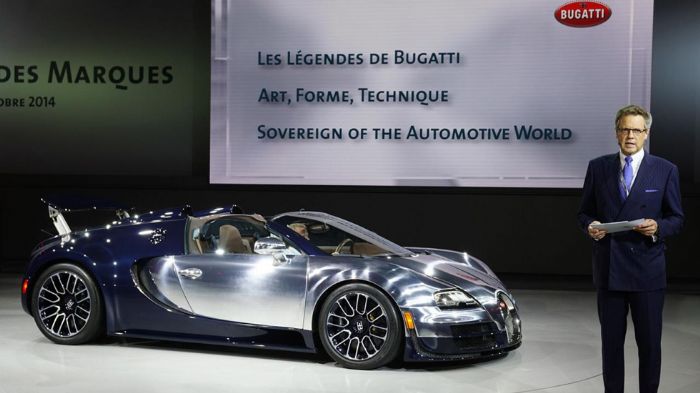 8 Veyron υπάρχουν διαθέσιμες ακόμα προτού σταματήσει η εμπορική πορεία του εν λόγω υπεραυτοκινήτου (εικόνα η ειδική έκδοση Bugatti Veyron Ettore Bugat