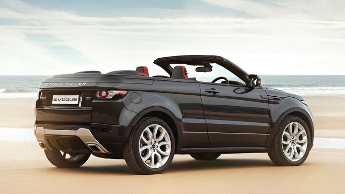 Η έκδοση παραγωγής του Evoque Cabrio (στη φωτό η πρωτότυπη) ενδέχεται να έλθει σε έναν χρόνο.