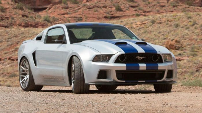Η συγκεκριμένη Mustang GT έφερε 22άρες ζάντες αλουμινίου, ανασχεδιασμένο και πιο επιθετικό προφυλακτήρα μπροστά, καθώς επίσης και φώτα ομίχλης «angel-