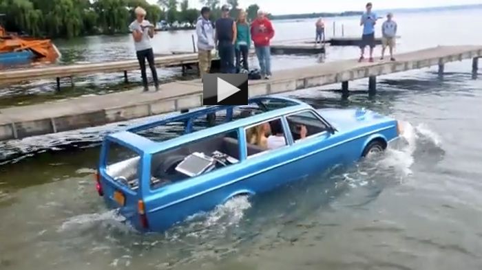 Το Volvo 240 μπορεί να μην είναι ένα σύγχρονο αυτοκίνητο, όμως με μια ειδική κατασκευή μπορεί και ταξιδεύει στο νερό.