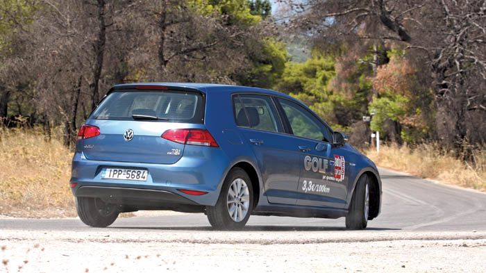Ασφαλές, άνετο και σίγουρο, το Golf TGI BlueMOTION διατηρεί τα πολύ καλά οδικά χαρακτηριστικά των υπόλοιπων Golf.