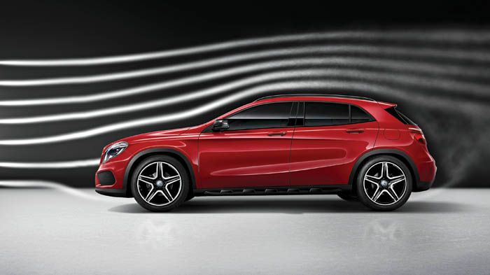 Η Mercedes GLA-Class έχει τον χαμηλότερο αεροδυναμικό συντελεστή (Cd 0.29) στην κατηγορία των μικρομεσαίων SUV. Εκτός όμως από αεροδυναμική, είναι και