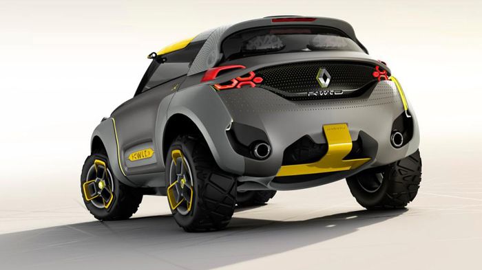 Το νέο Kwid έχει τη δυνατότητα να εφοδιαστεί με ηλεκτροκινητήρα -ο οποίος προέρχεται από το ηλεκτρικό ZOE- αντί για τον βενζινοκινητήρα, με στόχο την 