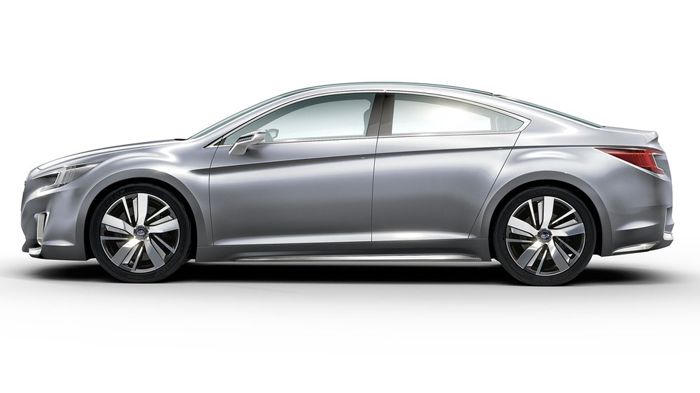 Η Subaru υπόσχεται ότι το νέο Legacy έχει επανασχεδιαστεί και θα διαθέτει στιλ 4θυρου coupe (εικόνα το Legacy concept).