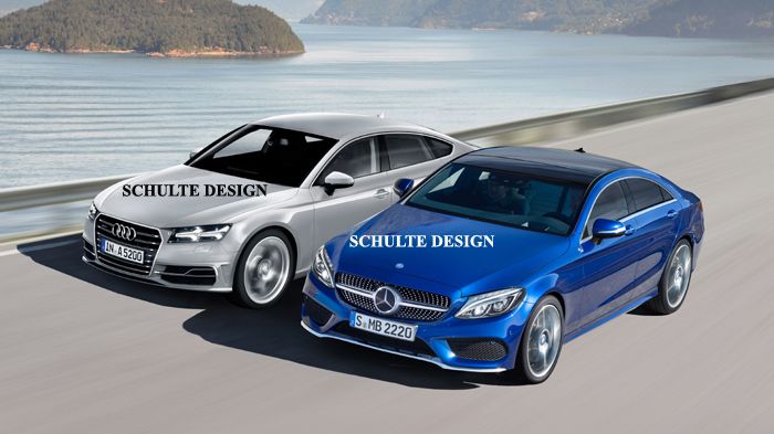 Κύριοι ανταγωνιστές της Mercedes CLC θα είναι η νέα BMW Σειρά 4 Gran Coupe και η επόμενη γενιά του Audi A5 Sportback (ψηφιακά επεξεργασμένη φωτό).