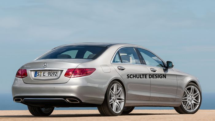 Τα «χνάρια» της μικρότερης C-Class φαίνεται ότι θα ακολουθήσει η νέα Mercedes E-Class (κατασκοπευτική, ηλεκτρονικά επεξεργασμένη εικόνα).
